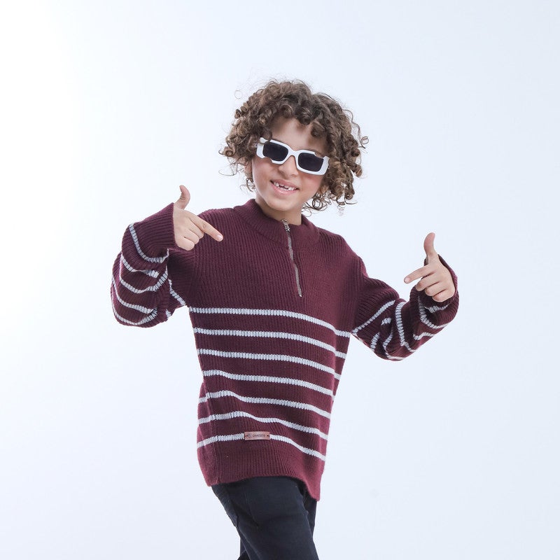 بيبو بلوفر اولادي مقلم أكمام طويلة_نبيتي - Image 1